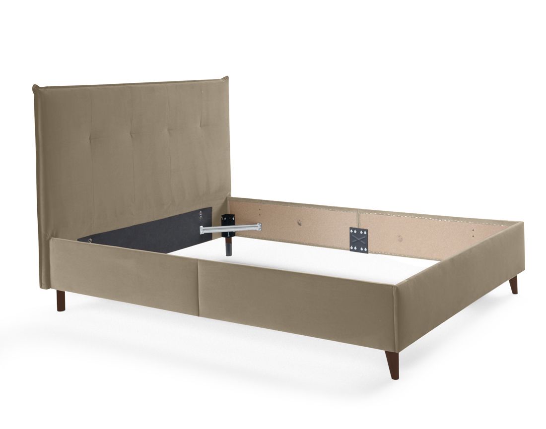 Dali - cadre de lit - 140x190 - en velours Bestmobilier