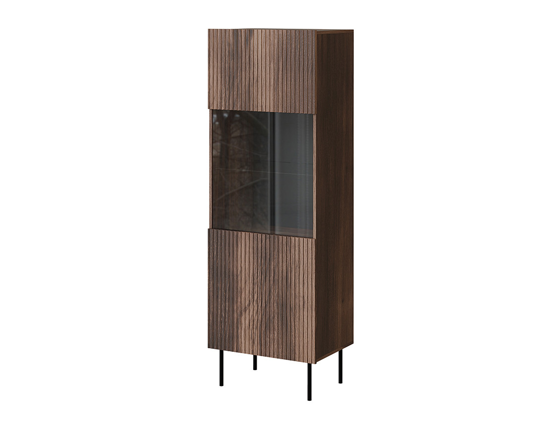 Vitrine bois 1 porte 183 cm Franco