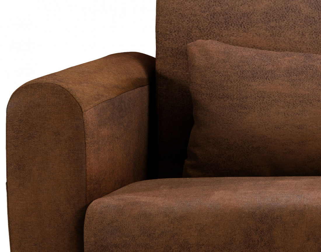  Allan - Canapé 3 places convertible - Ouverture express - couchage quotidien - Style Industriel