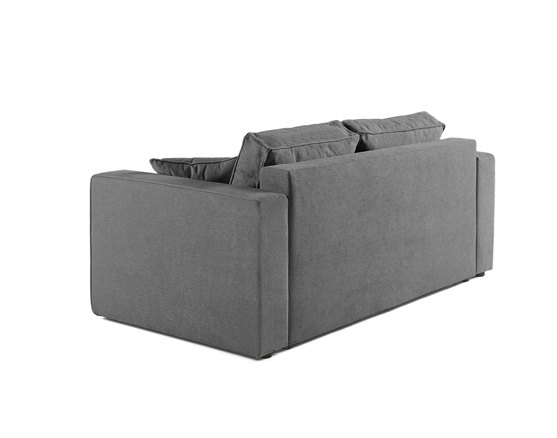 Canapé droit 2 places en tissu Topaze