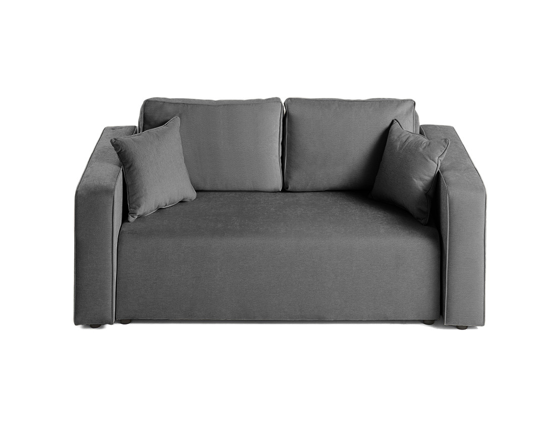 Canapé droit 2 places en tissu Topaze