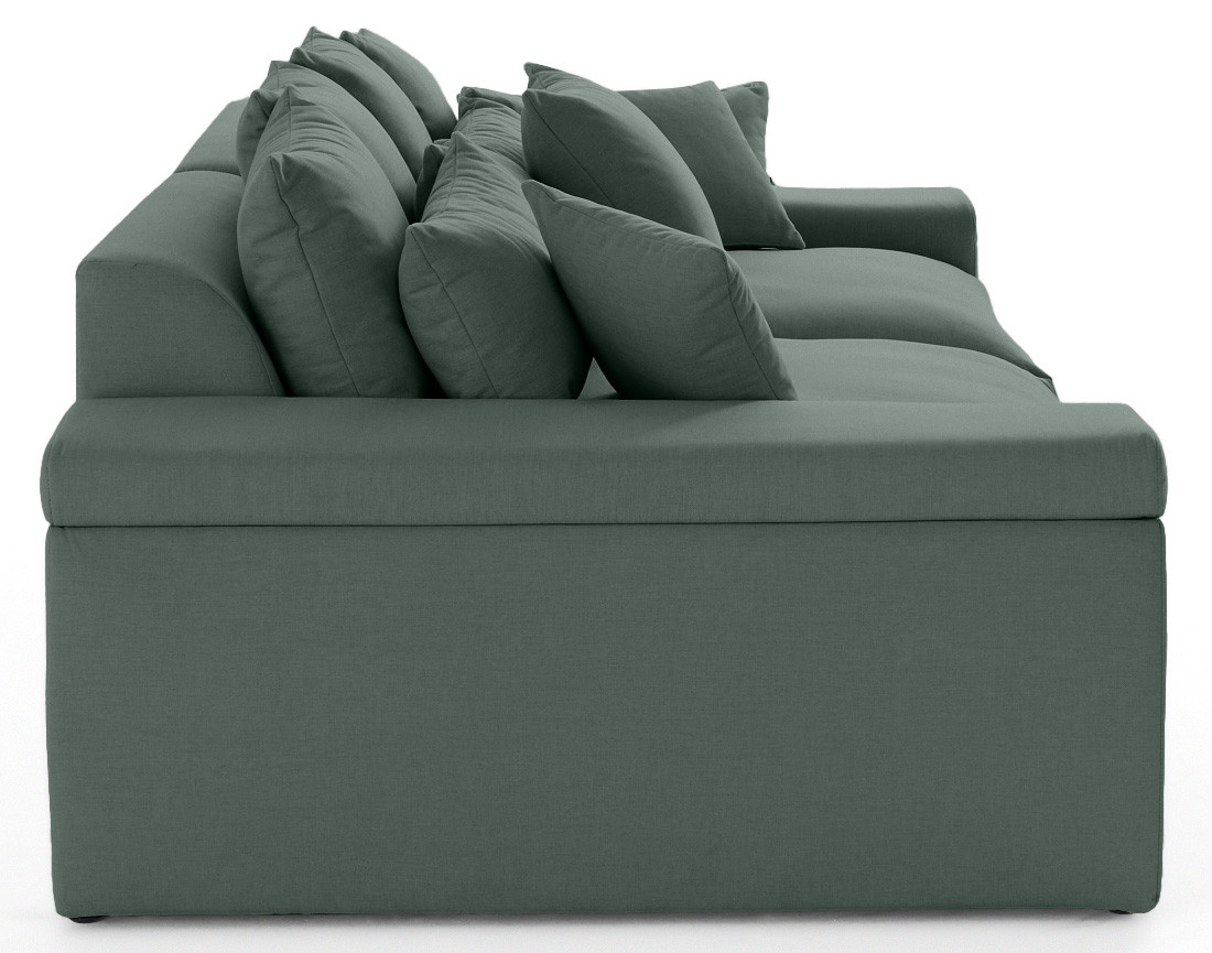 Canapé 4 places - assise profonde - en tissu Sergio