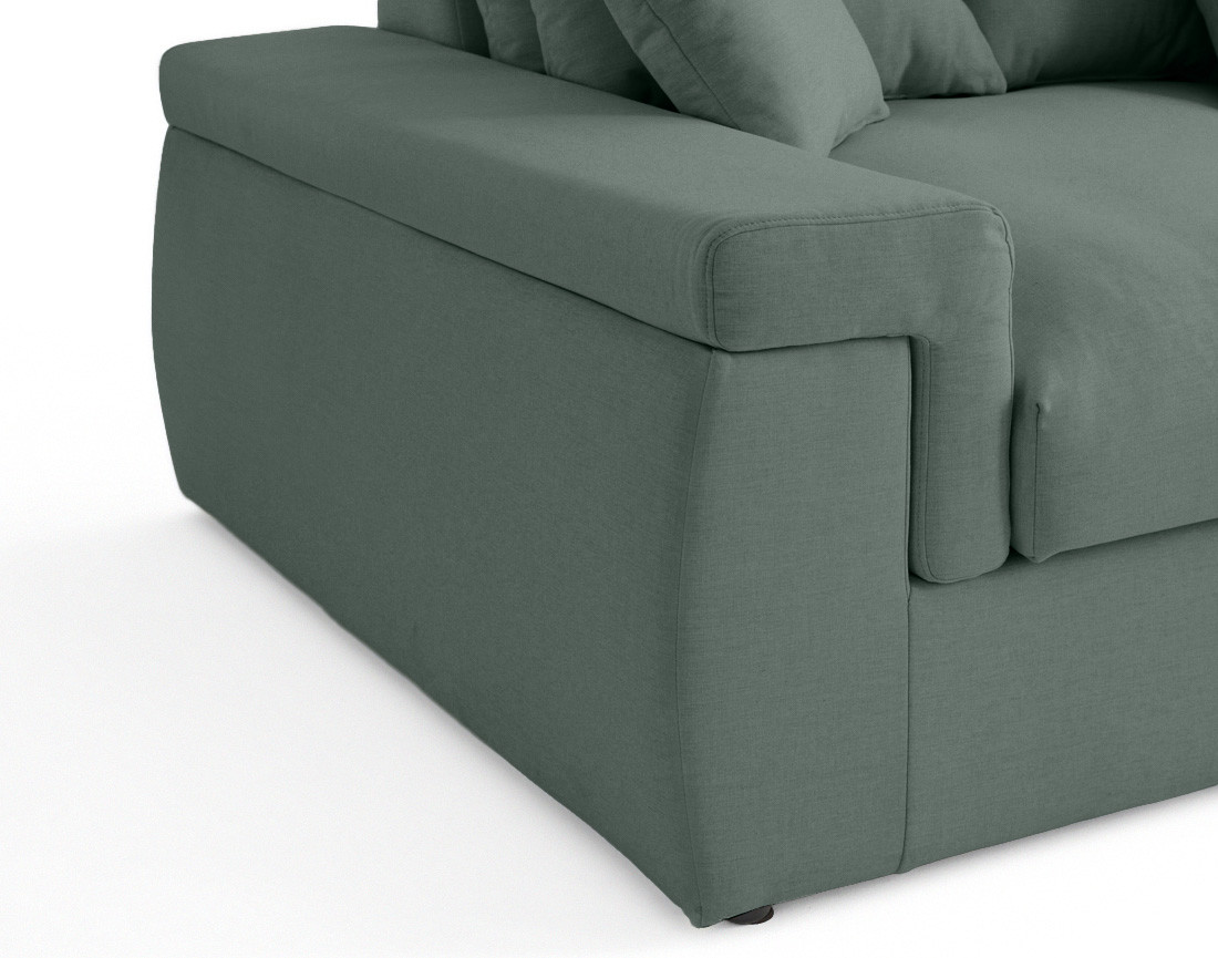 Canapé 4 places - assise profonde - en tissu Sergio