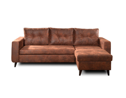 NORDIC - Canapé d'angle réversible - 4 places - Convertible - Industriel vintage