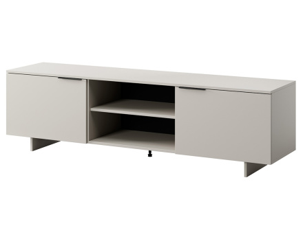 Meuble TV beige 2 portes et 2 tiroirs 180 cm Canterbury