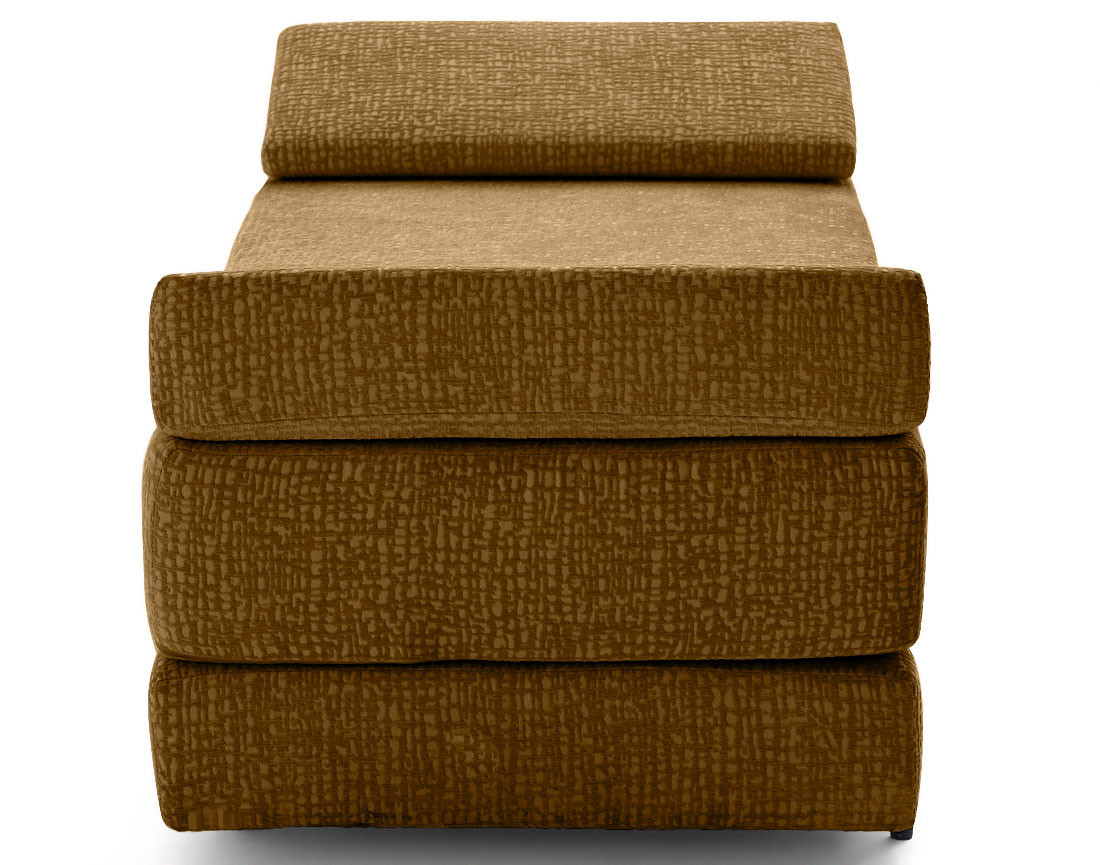 Banquette 3 places convertible en tissu velours relief Brescia