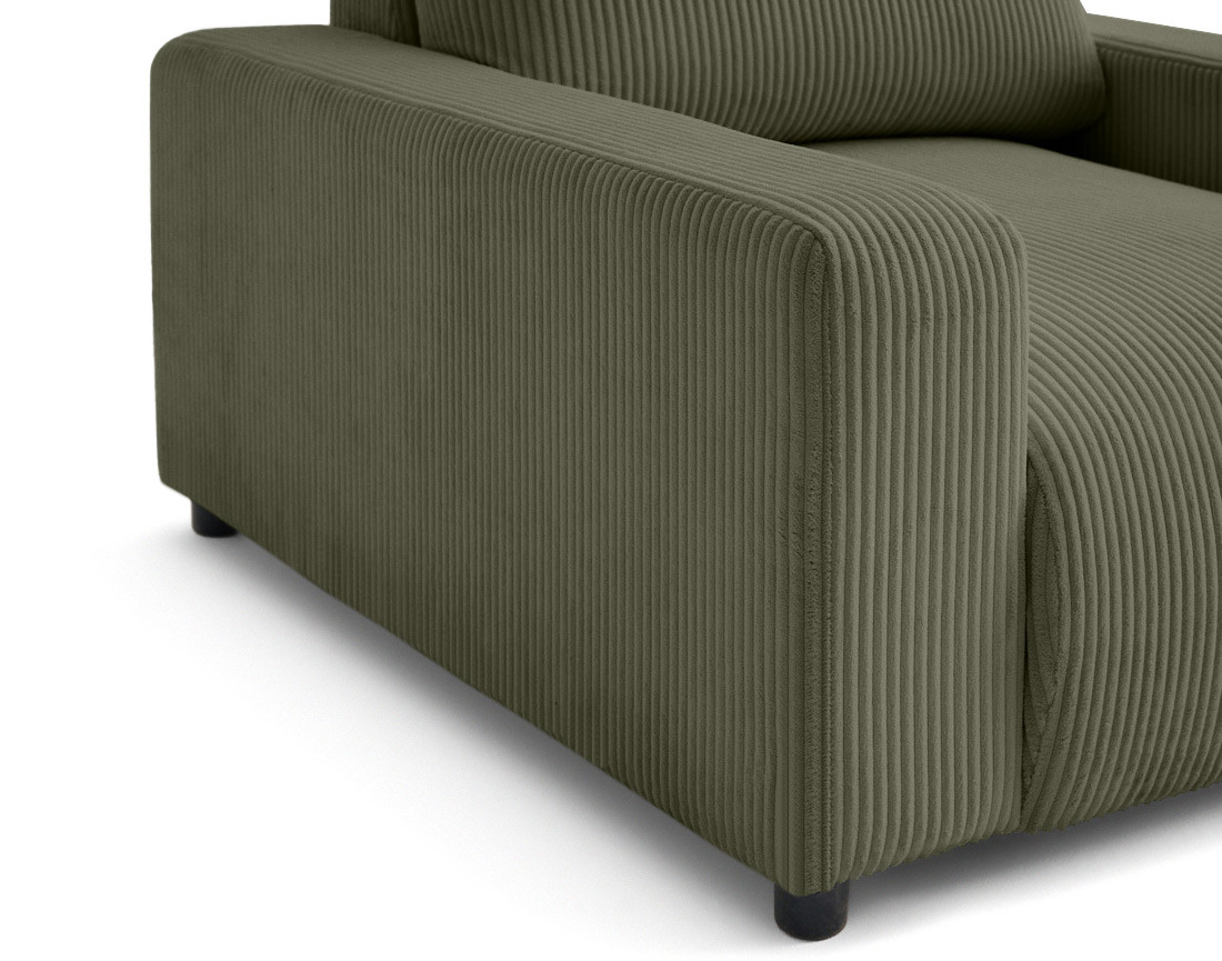 Fauteuil en velours côtelé Pivoine