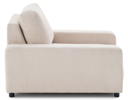 Fauteuil en velours côtelé Pivoine