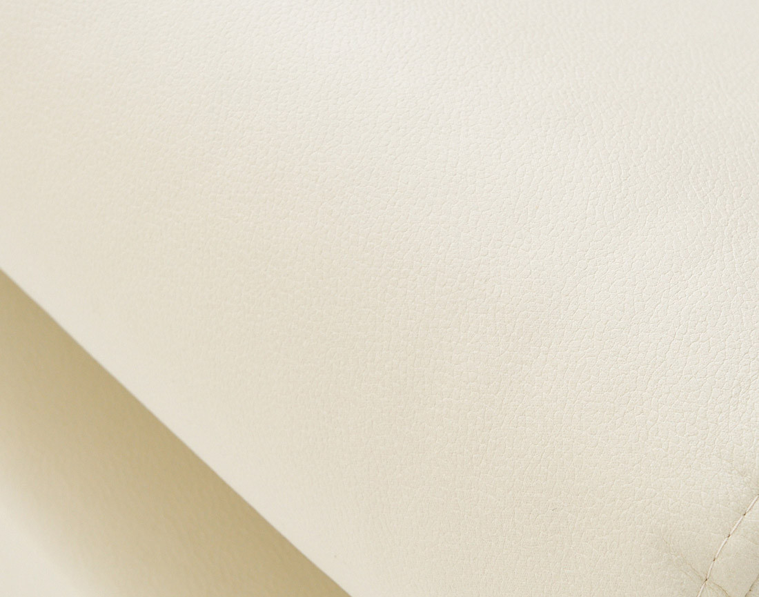 Canapé d'angle droit 5 places convertible avec coffre et têtières en simili Zaria