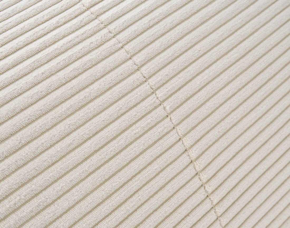 Canapé droit 4 places en velours côtelé Amadora