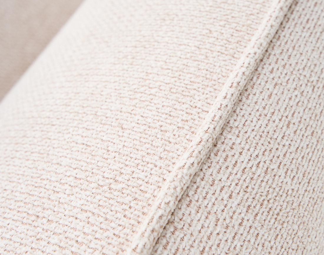 Canapé droit 2 places en tissu texturé Arica