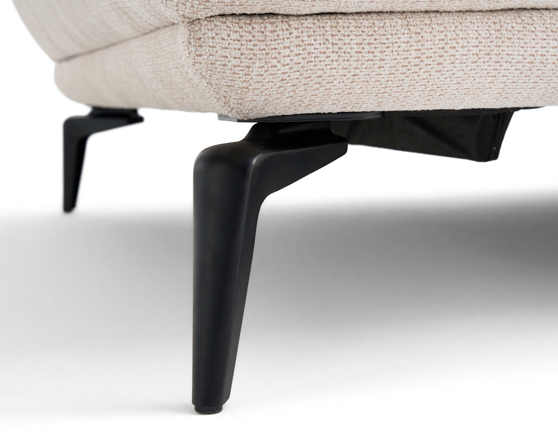 Canapé droit 2 places en tissu texturé Arica