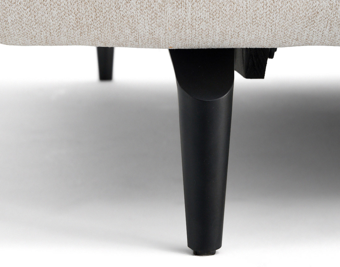 Canapé droit 3 places convertible en tissu Vicence