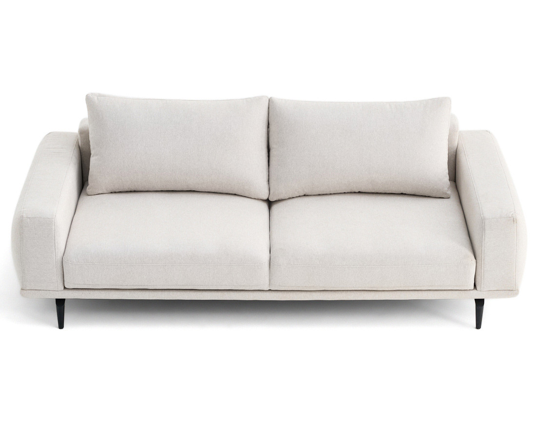 Canapé droit 3 places convertible en tissu Vicence