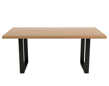 Table à manger chêne et hêtre massif 180 cm Jessie