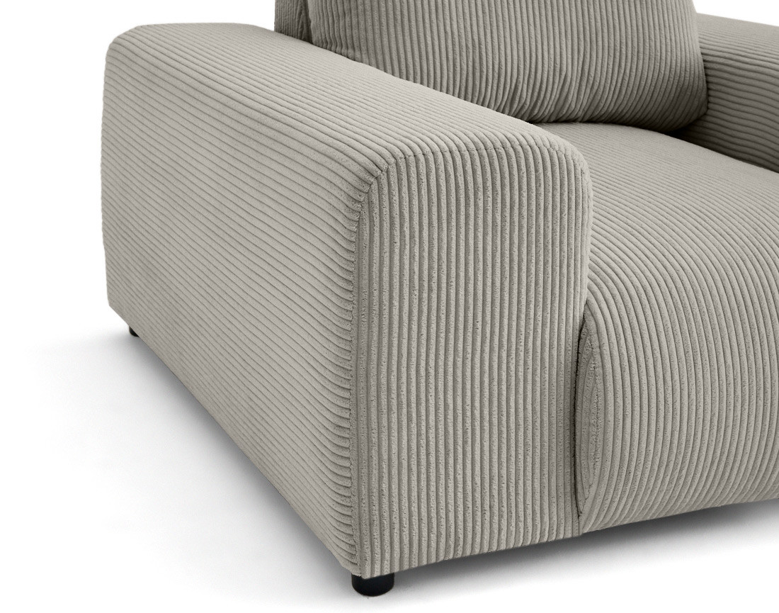 Fauteuil en velours côtelé Garance