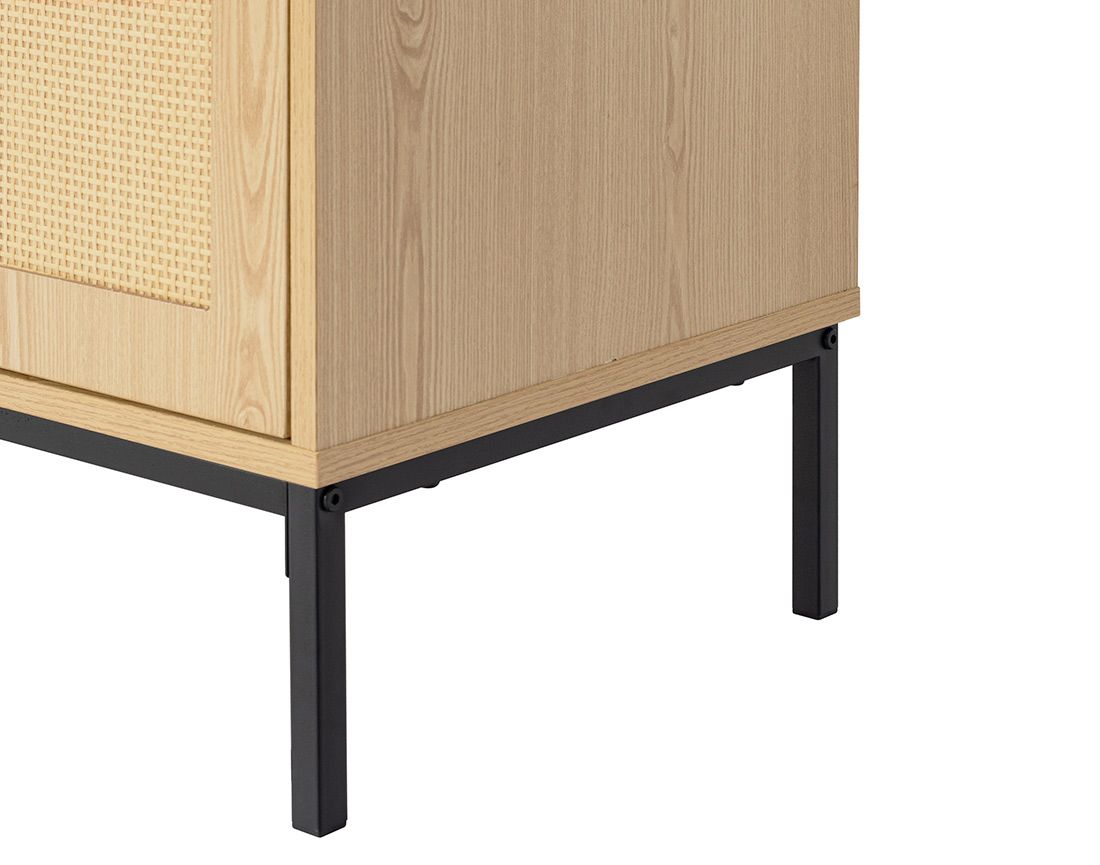 Nagato - meuble tv - bois - 120 cm Bestmobilier
