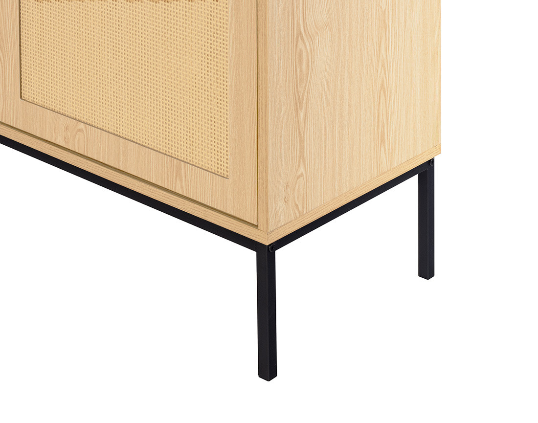 Buffet bas bois 2 portes 100 cm Nagato