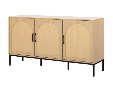 Buffet bas bois 3 portes 150 cm Nagato