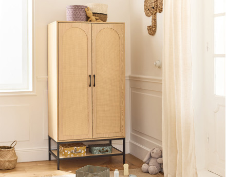 Armoire effet bois 80 cm Nagato