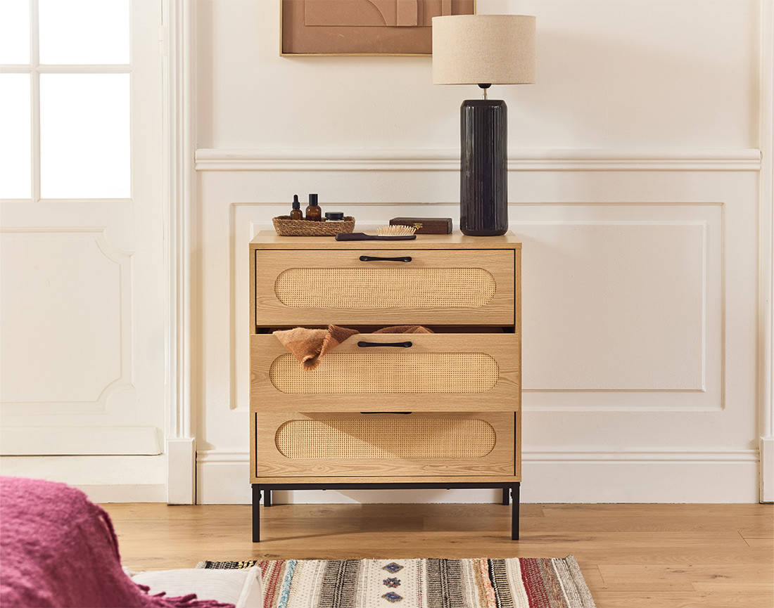 Commode effet bois 70 cm Nagato