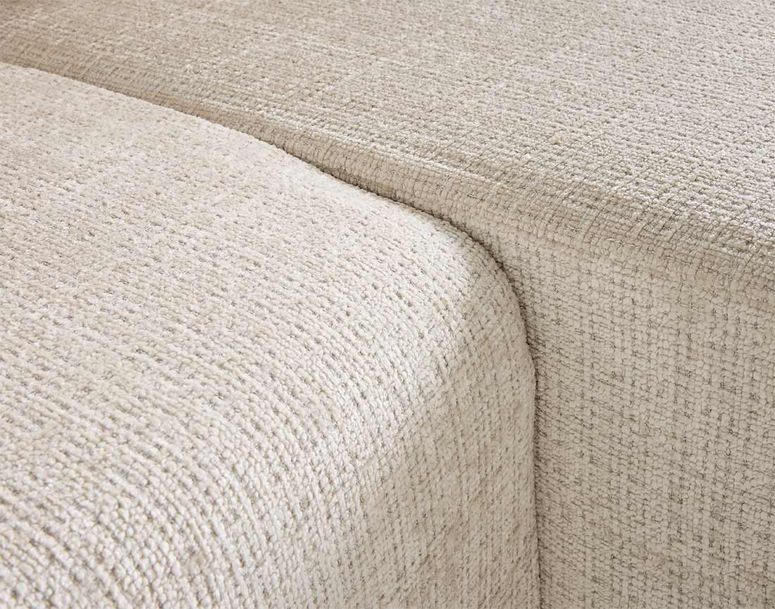 Canapé d'angle déhoussable réversible 4 places en velours texturé Topaze