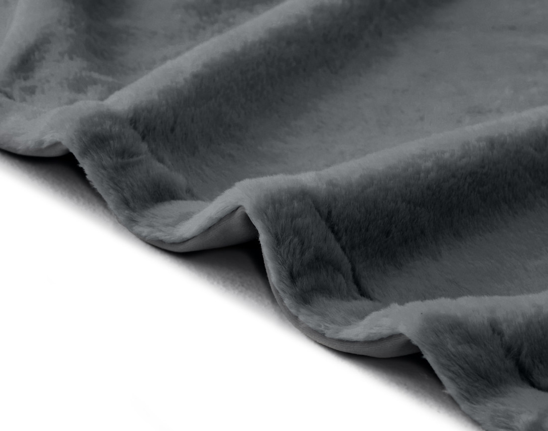 Plaid 200x140 cm en fausse fourrure et velours Venus