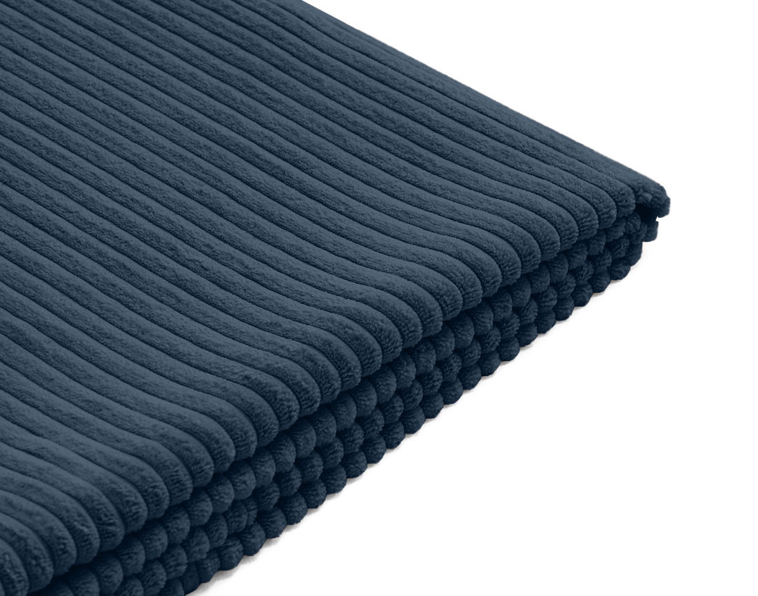 Housse en velours côtelé pour canapé d'angle réversible 4 places Topaze