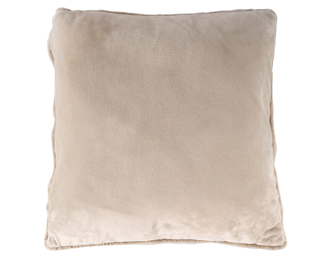 Coussin en fausse fourrure 48x48 cm Joy