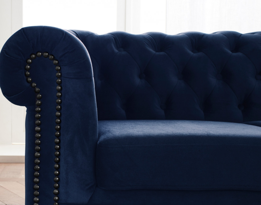 Canapé Chesterfield 3 places en velours William