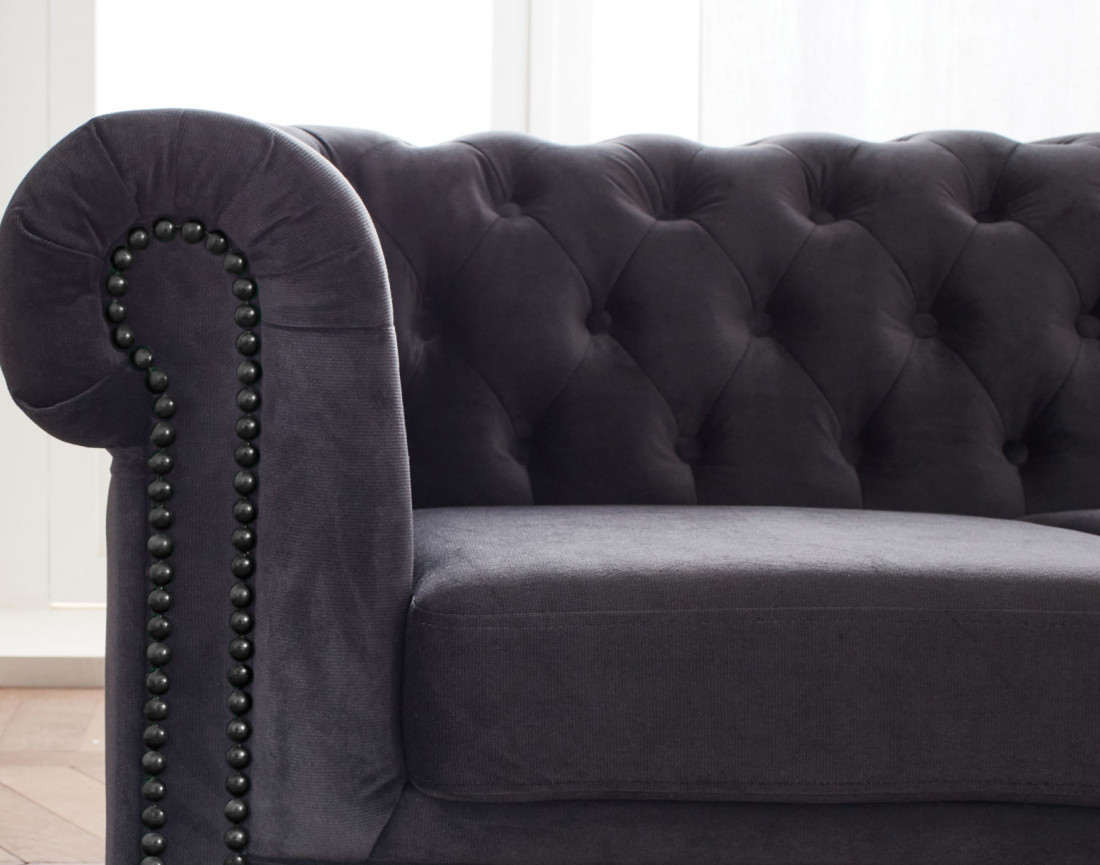 Canapé Chesterfield 3 places en velours William
