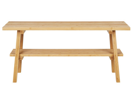 Banc avec rangement bambou naturel 70 cm Saona