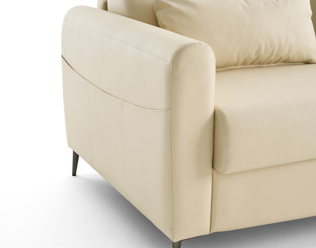 Canapé 3 places convertible express quotidien en simili Owen