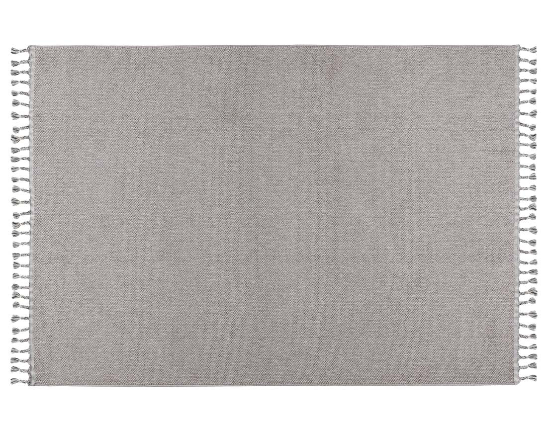 Tapis rectangulaire uni gris Elma