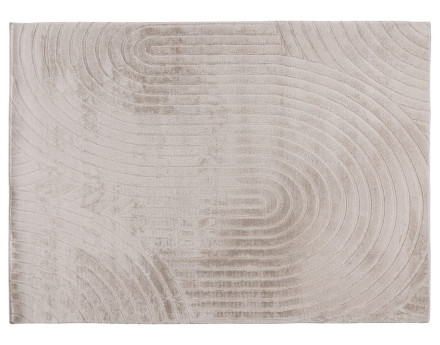 Tapis rectangulaire motif abstrait taupe Lovely