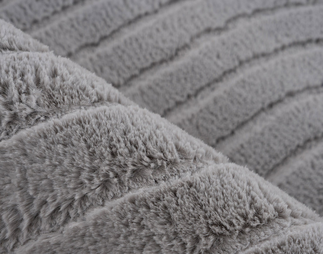 Tapis rectangulaire motif abstrait gris anthracite Lovely