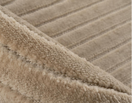 Tapis rectangulaire motif abstrait intérieur et extérieur beige Rio