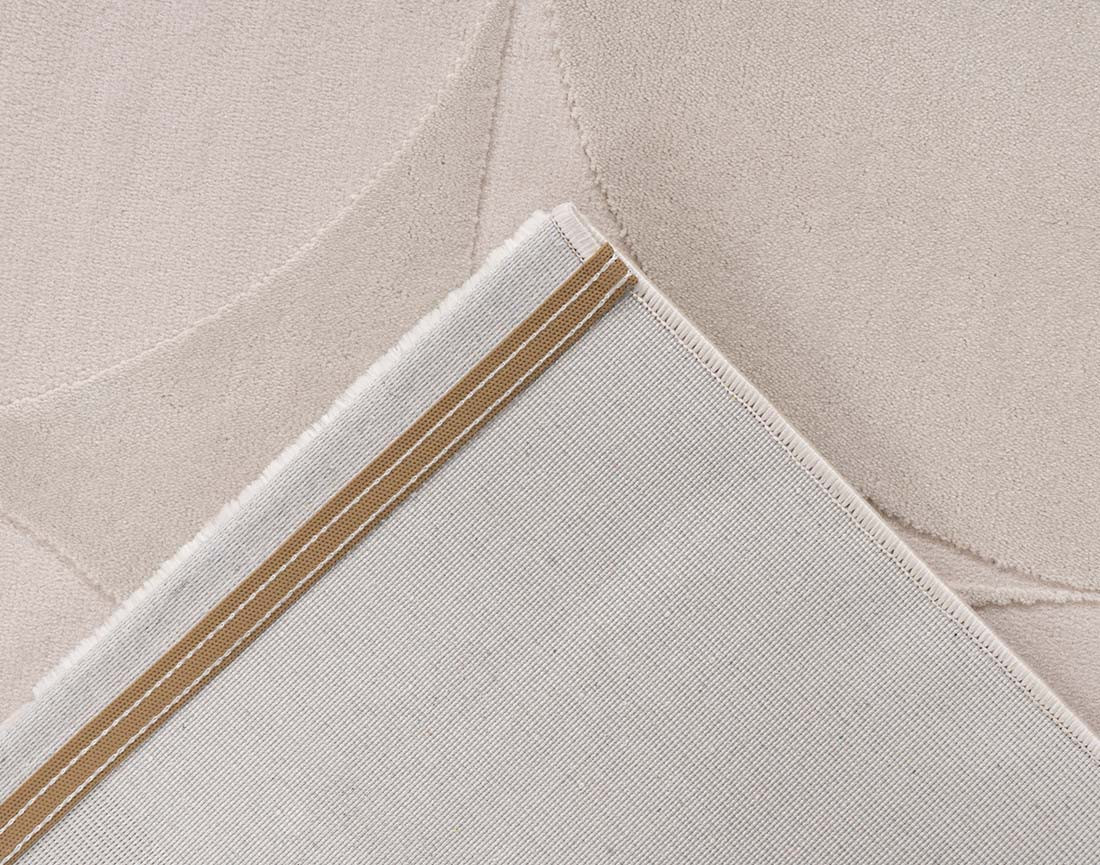 Tapis rectangulaire motif géométrique beige Telio