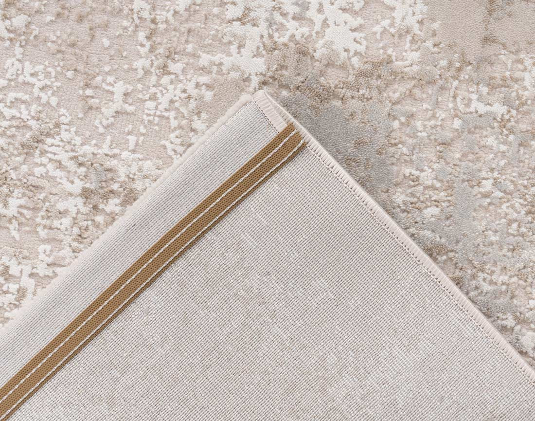 Tapis rectangulaire motif relief taupe Telio