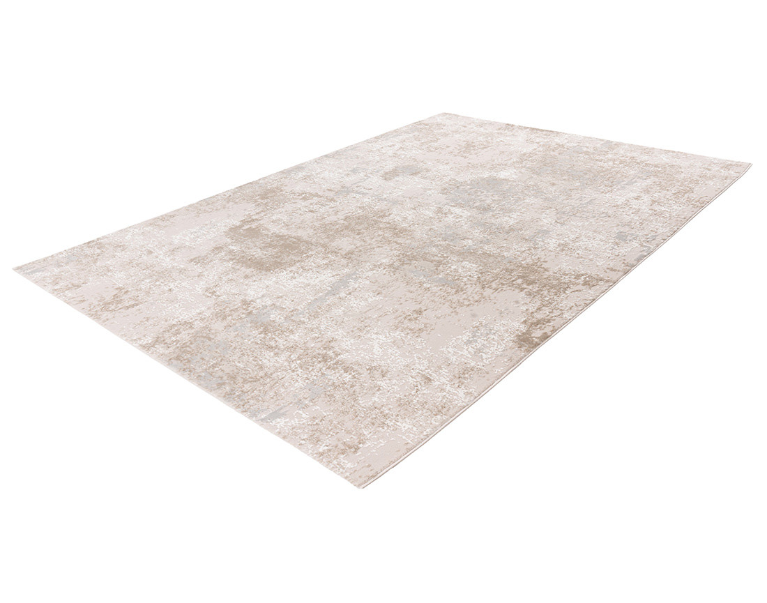 Tapis rectangulaire motif relief taupe Telio