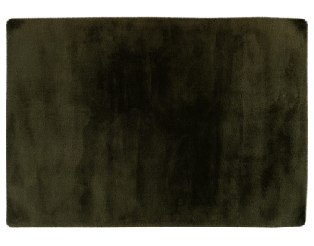 Tapis rectangulaire fausse fourrure vert Joy