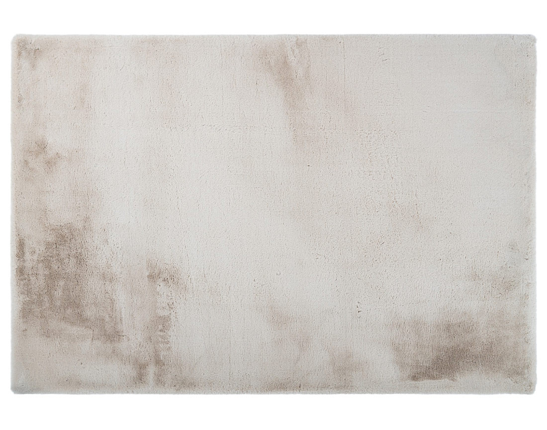 Tapis rectangulaire fausse fourrure blanc Joy