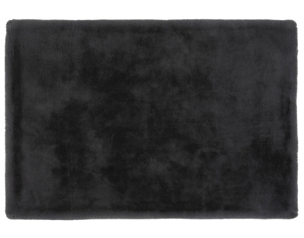 Tapis rectangulaire fausse fourrure gris anthracite Joy
