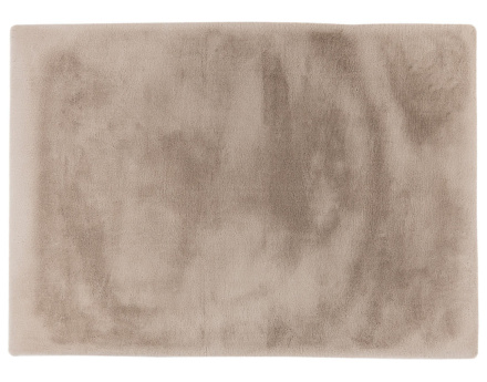 Tapis rectangulaire fausse fourrure beige Joy