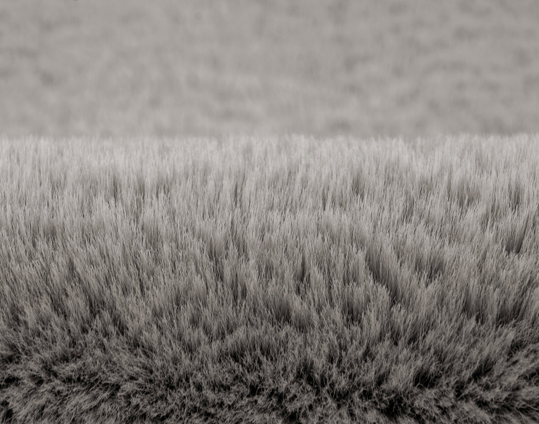 Tapis rectangulaire fausse fourrure gris Joy