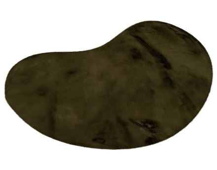 Tapis organique fausse fourrure vert Joy