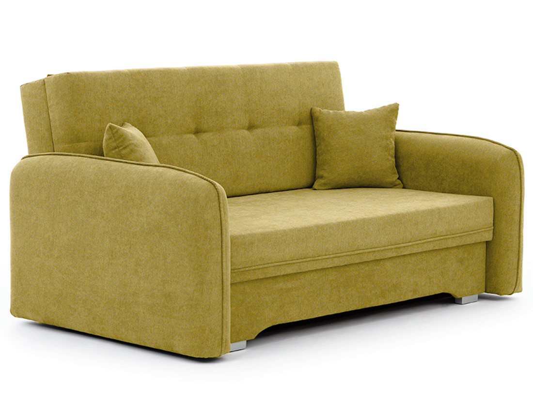 Canapé droit 3 places convertible avec coffre en velours Michelle