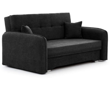 Canapé droit 3 places convertible avec coffre en velours Michelle