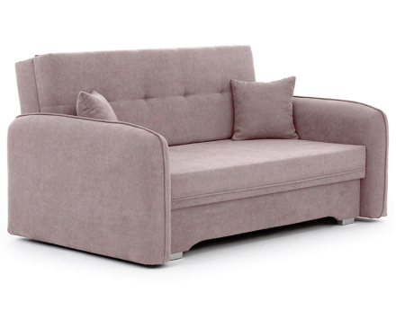 Canapé droit 3 places convertible avec coffre en velours Michelle