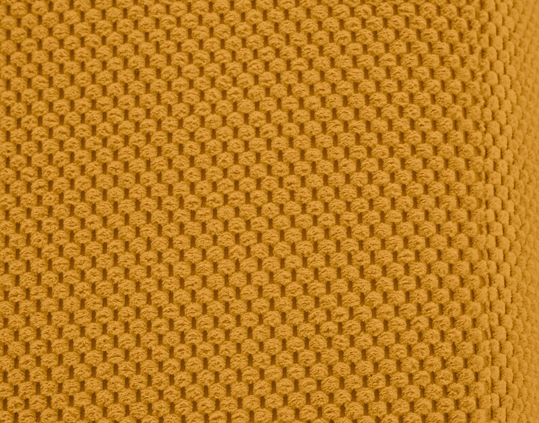 Canapé droit 3 places en velours texturé Charles